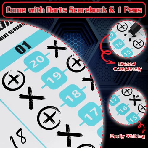 WIN.MAX Dart Board - Bristle Steel Tip Dartboard for Adults Bristle Steel Tip Dart Board Set with 12 Darts Metal - style: Dart Board with Surrond Backboard