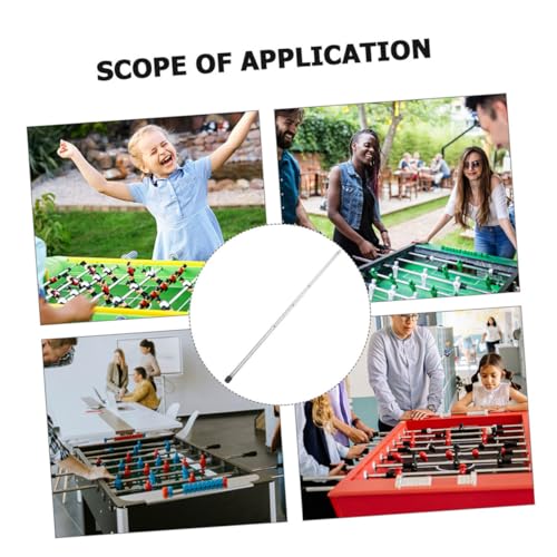 Toyvian 2pcs Soccer Machine Pole Replacement Rods for Foosball Table Operation Poles Comfortable to Install