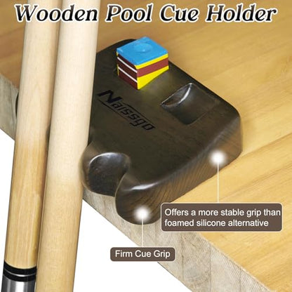 Cue Rest Cue Stick Holder Pool Cue Holder - style: Wood-3 Holes Brown