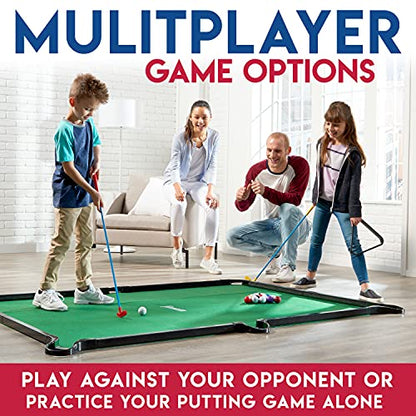 Franklin Sports Billiards Golf - Combining Billiards & Golf - Perfect for Kids and Families - Indoor Mini Game for Adults + Kids