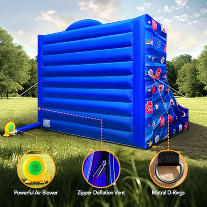 Inflatable Basketball Hoop Shot 13×10×10ft, Blow Up Inflatable Basketball Game with Balls, Air Blower, Inflatable Games for Outdoor Parties, Carnival Events, Lawn Games - color: Classic