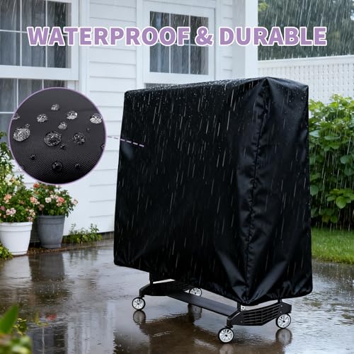 Ping Pong Table Cover Compatible with Stiga,Waterproof,Dustproof,Sun-resistant,Table Cover Compatible with Stiga,Indoor&Outside,210D Oxford Fabric