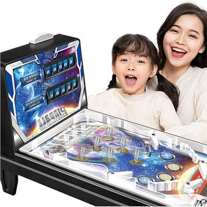 PHATM Table Marble Machine - Pinball Games Mini Tabletop Arcade Game Electronic Pinball Machine with Lights Sounds Grandparent Grandkid Bonding Game