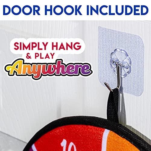 Franklin Sports Anywhere Darts - Double-Sided Dart Target Hangs Anywhere - Perfect for Kids and Families