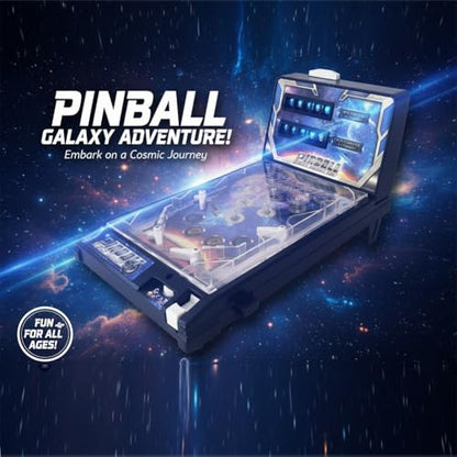 Classic Pinball Machine for Kids, Compact Tabletop Toy with Light, Retro Fun Pinball Game, Action and Reflex Arcade Game, for Children and familiy