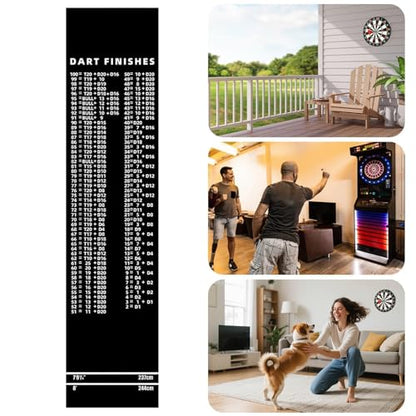 Dart Board Mat,Non-Slip Portable Floor Protection with Throw Line | Protective Dart Mat | for Game Room Recreation Center Office Break Room Basement Garage Dormitory - size: C