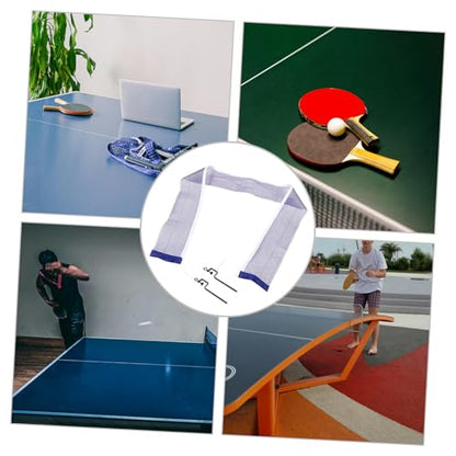 Portable Table Tennis Net with Iron Bracket and Polyester Mesh for Indoor Outdoor Use Quick Assembly Pingpong Net for Training and Competitive Play Suitable for Adults