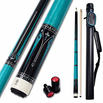 Collapsar Pool Cue with 1X1 Hard Case Low Deflection Technology Billiard Cue Stick Set - color: TXE60+Protector+Hard Case, size: 21 ounce