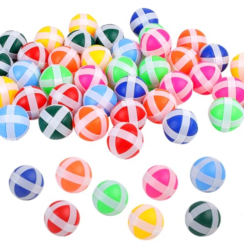 40 Pieces Dart Board Sticky Balls, Colorful Sticky Balls for Fabric Dart Board Game Accessories, Indoor Outdoor Sport Party Game(8 Colors)