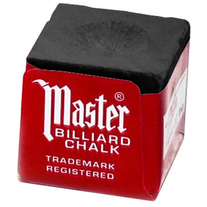 Master Billiard/Pool Cue Chalk Box, 12 Cubes - color: Black