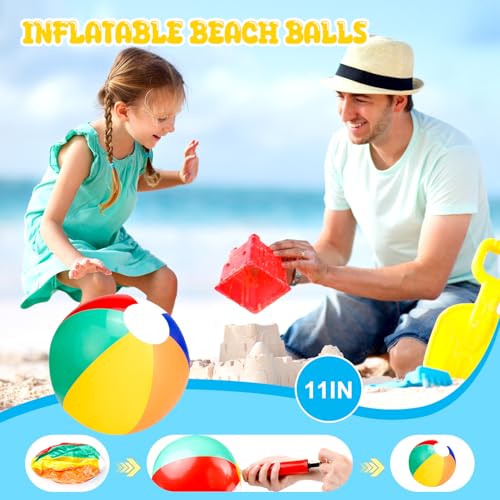 182 Pcs Pool Party Favors Beach Party Favors, Summer Goodie Bag Stuffers for Kids 3-8 8-12 with Beach Balls, Sunglasses, Water Balls for Summer Birthday Party Favors - style: pool Party Favor