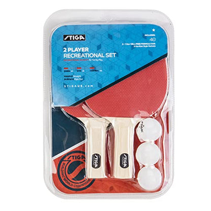 STIGA Classic 2 Player and 4 Player Ping Pong Set - Table Tennis Rackets - style: 2 Player Set