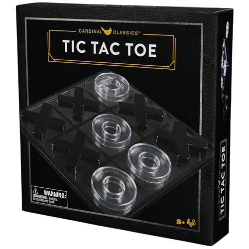 Spin Master Games, Cardinal Classics Tic Tac Toe, Classic Board Game, Modern Coffee Table Décor, 2 Players, for Ages 5 & Up - style: Four in a Row
