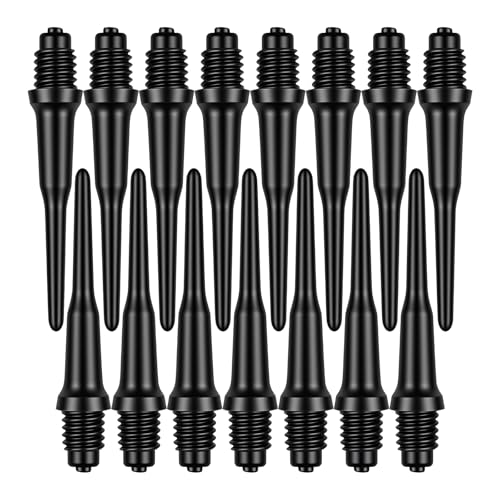 Soft Tip Dart Points (300 and 600 Pack) - 2BA Thread Plastic Dart Tips Replacement Dart Accessories Set - Black