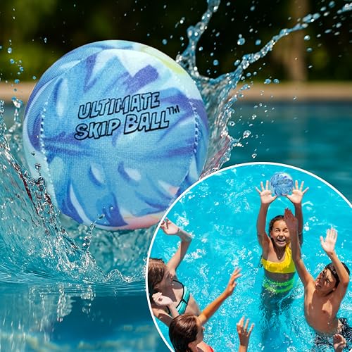 Activ Life The Ultimate Water Skip Balls, Water Bouncing Ball for Swimming Pool, Beach Toys for Friends, Family, Kids and Adults - style: Tropical