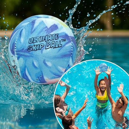 Activ Life The Ultimate Water Skip Balls, Water Bouncing Ball for Swimming Pool, Beach Toys for Friends, Family, Kids and Adults - style: Tropical