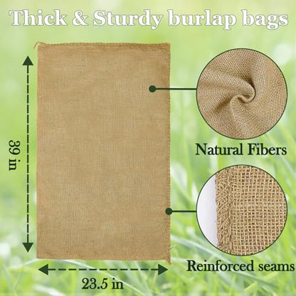 CWLAKON 6 Pack Large Burlap Potato Sack Race Bags for Kids Adults, Field Day Family Reunion 4th of July Easter Halloween Game, Outdoor Camping Picnic Birthday Party Outside Yard Lawn Carnival Games - size: Pack of 6 Burlap
