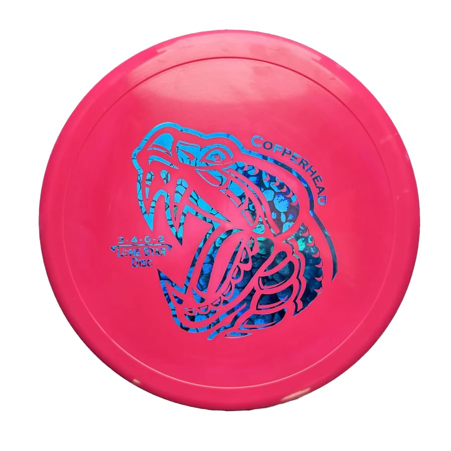Lone Star Disc Alpha Copperhead | Slightly Overstable Disc Golf Approach Disc | Durable & Smooth Premium Plastic | Great Driving Putter | Colors May Vary - color: 170g+ (Artist Stamp)
