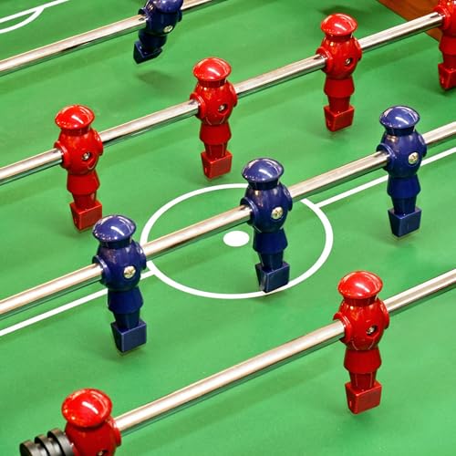 Marsrut 2PCS Foosball Replacement Players Set, Foosball Men, Soccer Player Set, Plastic Replacement Parts for Football Table, 2 Hexagon Nuts Included - color: Red