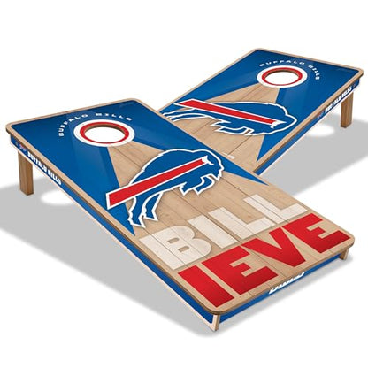 YouTheFan NFL 2' x 4' Slogan Series Professional Wood Cornhole Game - color: Buffalo Bills