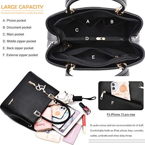 Womens Purses and Handbags Shoulder Bags Ladies Designer Top Handle Satchel Tote Bag - color: Light Purple