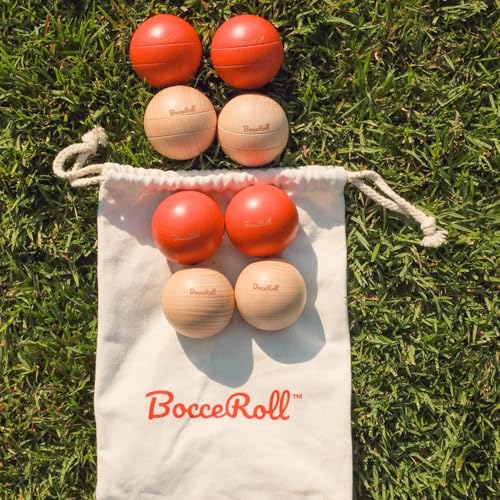 BocceRoll Yard Game – Modern Bocce Ball Set with Ramp & Targets | Portable BocceRoll Lawn Game for Backyard & Beach | Premium Wooden Bocce Game for Family & Party Play