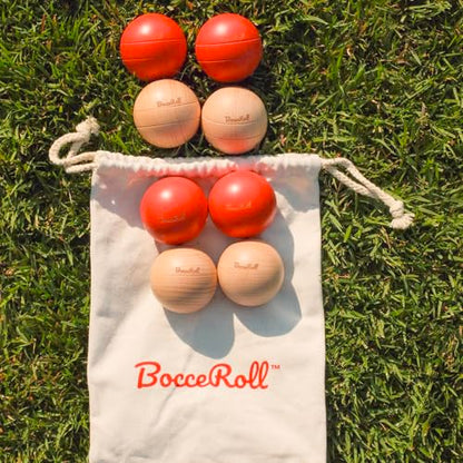 BocceRoll Yard Game – Modern Bocce Ball Set with Ramp & Targets | Portable BocceRoll Lawn Game for Backyard & Beach | Premium Wooden Bocce Game for Family & Party Play