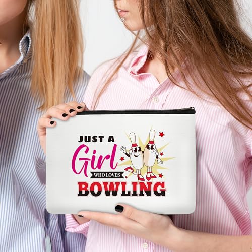 4 Pcs Bowling Gifts for women, Bowling Makeup Bag, Sport Accessories, Cosmetic Bag Zipper Pouch Gifts for Ball lover, Gym Lovers, Girls, Sister - style: Bowling
