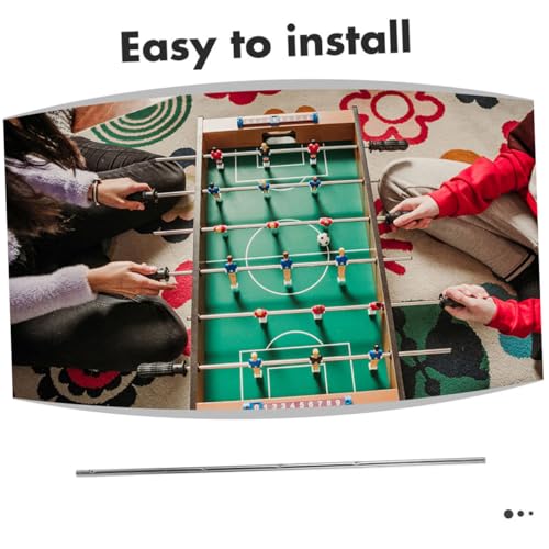Mikikit 2pcs Tabletop Foosball Table Accessory Football Machine Pole Rods Grip for Table Soccer Handle Replacement for Broken Foosball Handles Enhance Your Game Experience