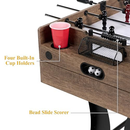 Barrington Coventry 54" 4-in-1 Combo Game Table with Billiards, Air Hockey, Foosball, and Table Tennis