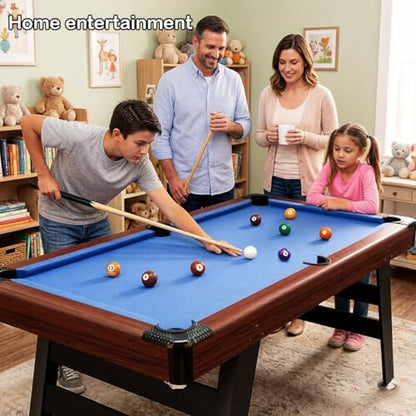 OYE 5FT Billiards Table Indoor Pool Table with All Accessories Best Choice for Game Room, Family, Party