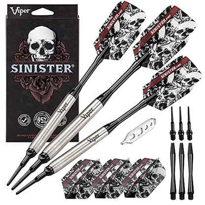 Viper Sinister 95% Tungsten Soft Tip Darts - size: 16 grams, style: Teardrop Barrel