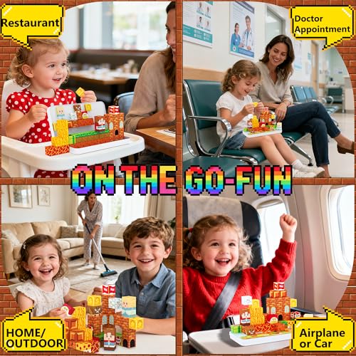 Mini Magnetic Building Blocks Travel Set with Case, 45pcs Travel Magnetic Toys with Portable Box for Kids, STEM Educational Sensory Toys, Classroom Must Have, Learning Gift for Toddlers, Boys & Girls - style: Classic
