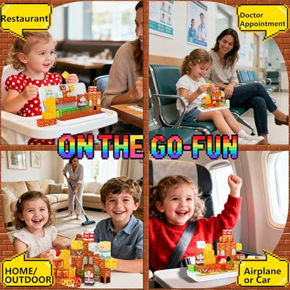 Mini Magnetic Building Blocks Travel Set with Case, 45pcs Travel Magnetic Toys with Portable Box for Kids, STEM Educational Sensory Toys, Classroom Must Have, Learning Gift for Toddlers, Boys & Girls - style: Classic