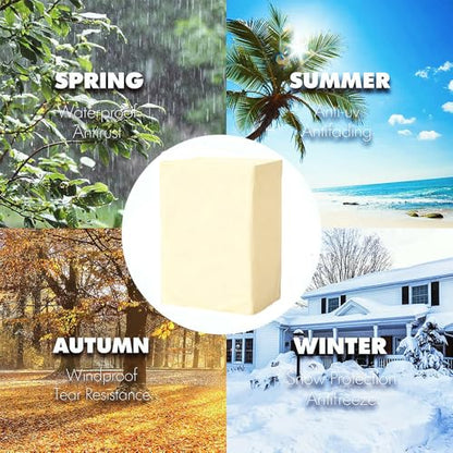 Arcade Basketball Game Cover Waterproof Home Dual Shot Electronic Basketball Arcade Hoop Game Covers for Indoor Outdoor 51x25x80.5in Beige