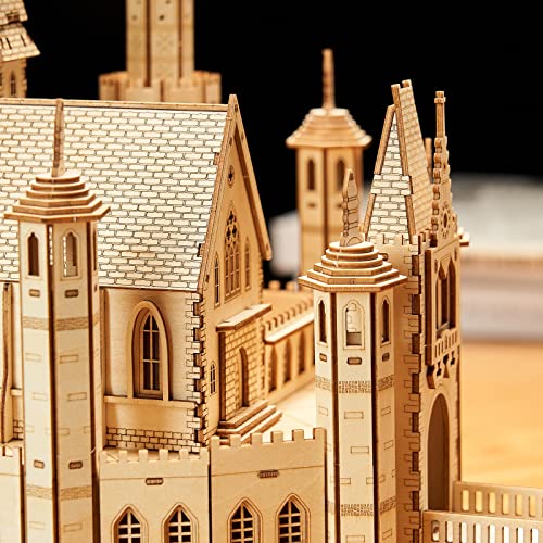 3D Wooden Puzzles Knight Creed: Lost Castle Model Kits, Brainteaser and Puzzle for Christmas/Birthday,Gifts for Adults and Teens to Build Combination - style: Castle