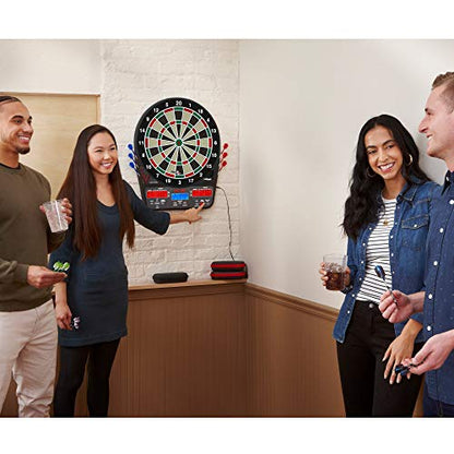 Viper 850 Electronic Soft Tip Dartboard, 15.5 in Regulation Target, 50 Games, 6 Darts Included, Black