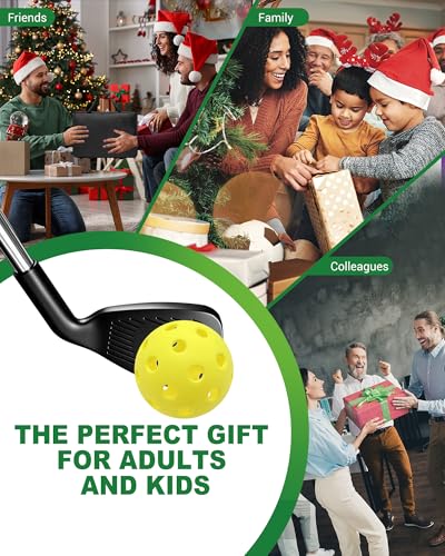 Golf Bucket Yard Game, 6 Hole Beach Golf Set with 2 Clubs, Portable Outdoor Indoor Golf Chipping Game for Family, Lawn Park Camping Party with Carry Bag and Scoreboard (6 Golf Sets)