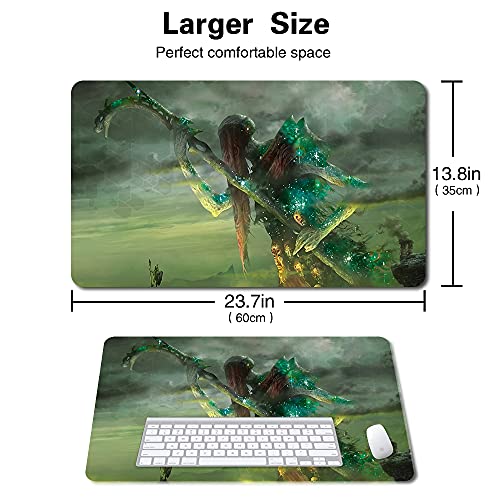 Board Game MTG Playmat Games Size 60X35 cm CCG Compatible for MTG CCG RPG Trading Card Game (Athreos,-God-of-Passage) - color: Athreos,-god-of-passage