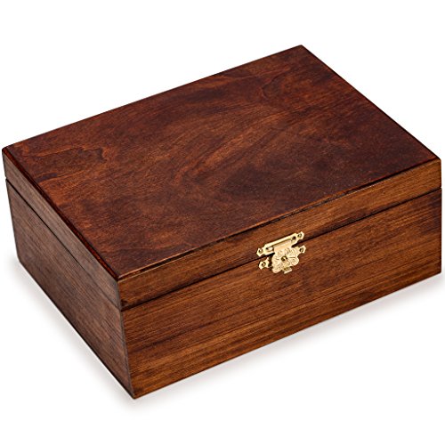 Husaria Staunton Tournament No. 5 Chessmen with 2 Extra Queens and Wooden Box, 3.5-inch Kings - color: Walnut