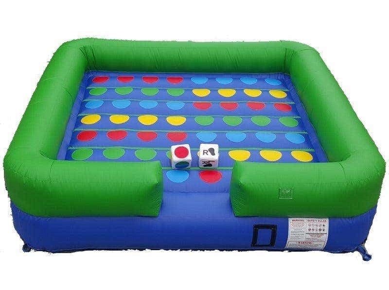TentandTable Giant Inflatable Game, Interactive Party Challenge with Dice and Blower, Commercial Grade Vinyl, Hand Foot, Indoor Outdoor Bounce Floor Games for Kids and Adults, 13' L x 13' W x 3' H