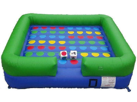 TentandTable Giant Inflatable Game, Interactive Party Challenge with Dice and Blower, Commercial Grade Vinyl, Hand Foot, Indoor Outdoor Bounce Floor Games for Kids and Adults, 13' L x 13' W x 3' H