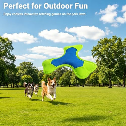 Water Floating Flyer, Dog Fetch Toy, Durable Training Flying Toys for Small & Medium Dogs, Pool Beach Outdoor Pet Toy