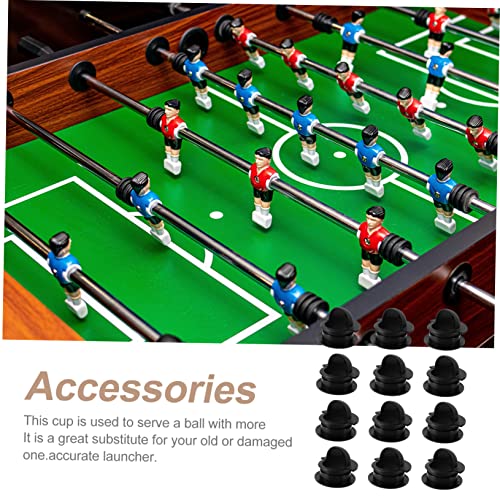 SUPVOX 12pcs Universal Entry Dishes for Football Gear Tabletop Soccer Game Replacement Parts Plastic Standard Foosball Tables Accessory