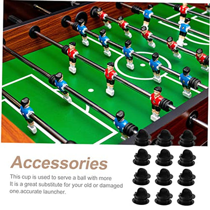 SUPVOX 12pcs Universal Entry Dishes for Football Gear Tabletop Soccer Game Replacement Parts Plastic Standard Foosball Tables Accessory