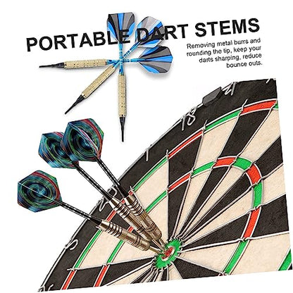 1set Lightweight Aluminum Alloy Dart Shafts Replacement Stems Knurled Grip for Enhanced Control and Balance for Tip and Soft Tip