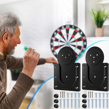 Cosmos 2 Set Plastic Dart Board Hanging Kits Wall Mounted Dartboard Holder Universal Dart Board Display Stand Dartboard Accessories