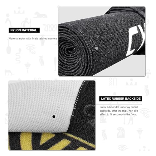 Dart Mat，Non-Slip Dart Carpet， Dart Mat with Throw Lines Rubber Dart Carpet Non-Slip Dart Floor Mat Thickness Flooring Protector
