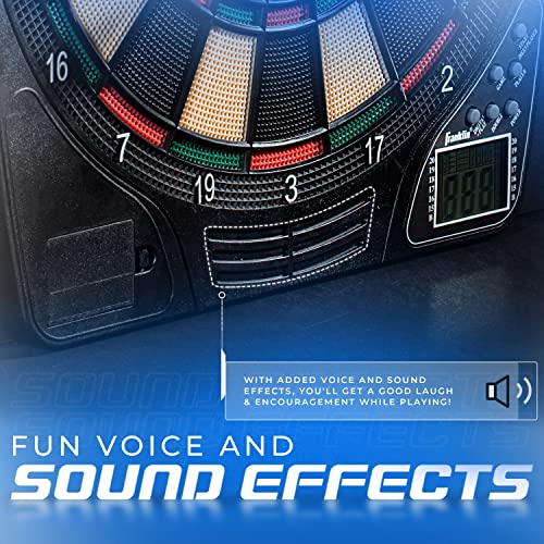 Franklin Sports Electronic Dart Board Sets - Soft Tip Electric Dartboard with Digital Scoreboard - (6) Darts Included - style: Dartboard