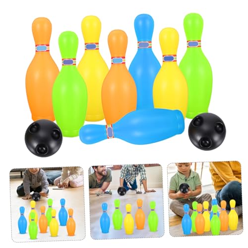 1 Set Bowling Pins Balls Early Educational Sports Game for Interactive Gatherings Parent Fun Enhance Coordination Athletic Skills